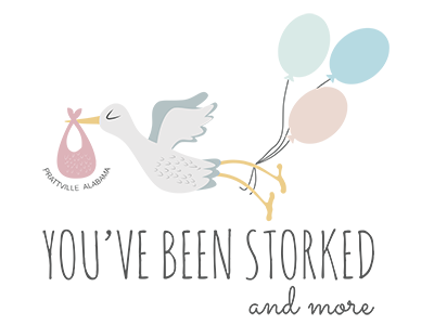 You've Been Storked Logo